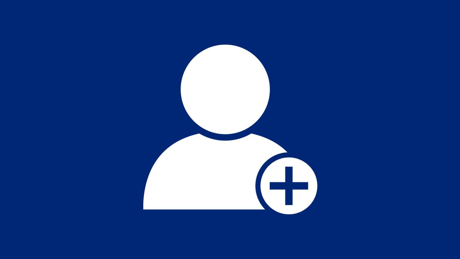 AV Membership - join now Image of a person with a plus sign.