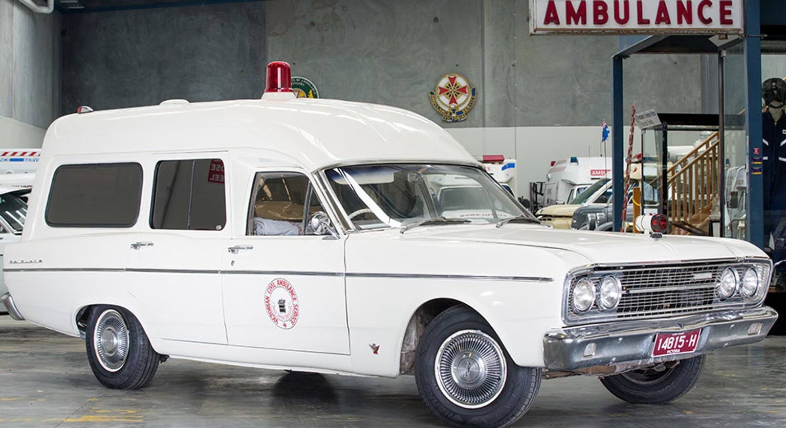 AV Chas Martin OAM Museum ambulance vehicle 