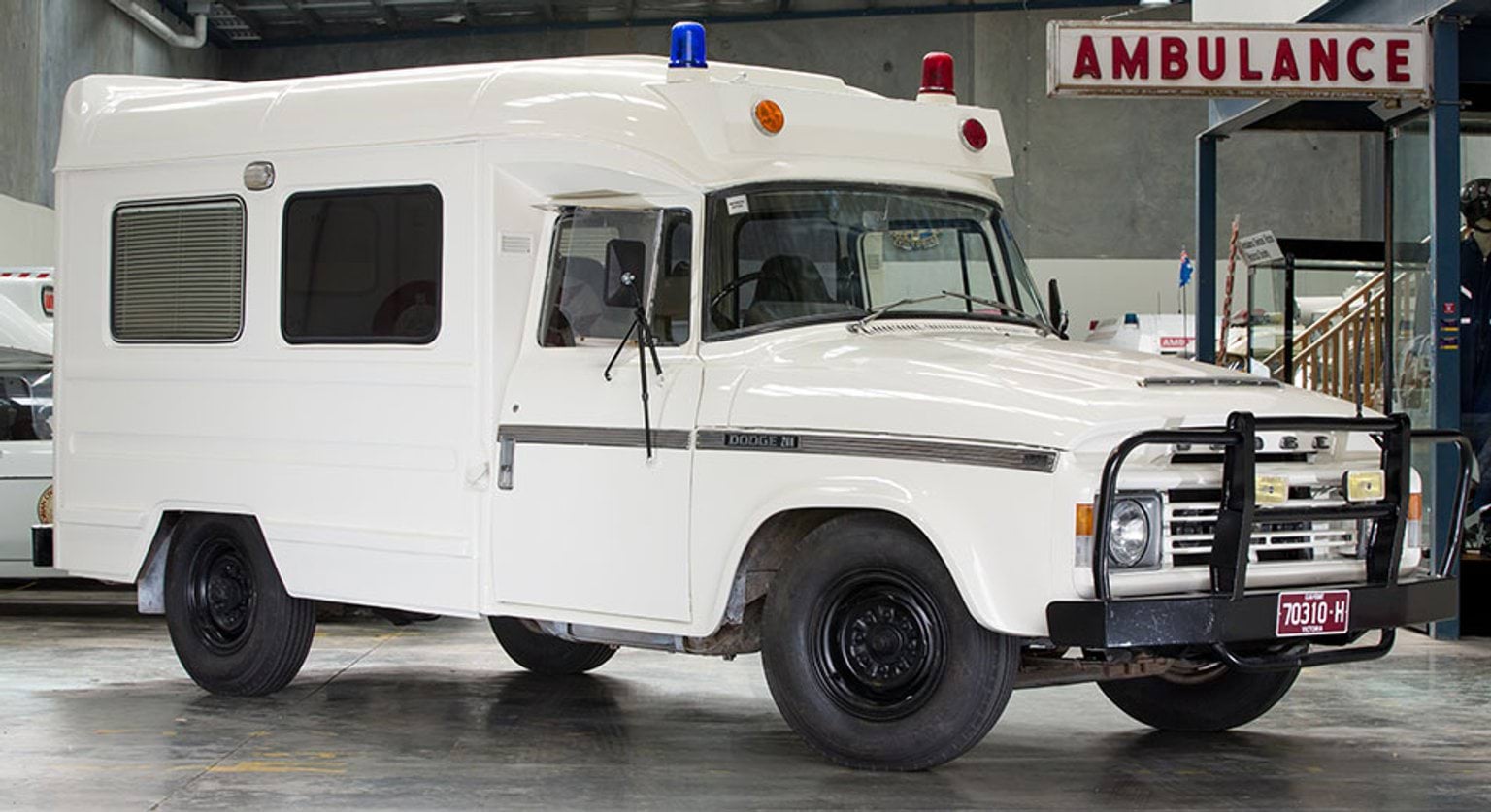 AV Chas Martin OAM Museum ambulance vehicle 