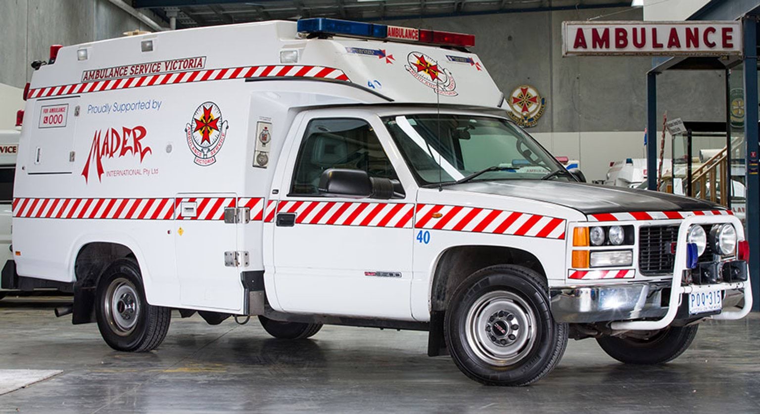 AV Chas Martin OAM Museum ambulance vehicle 